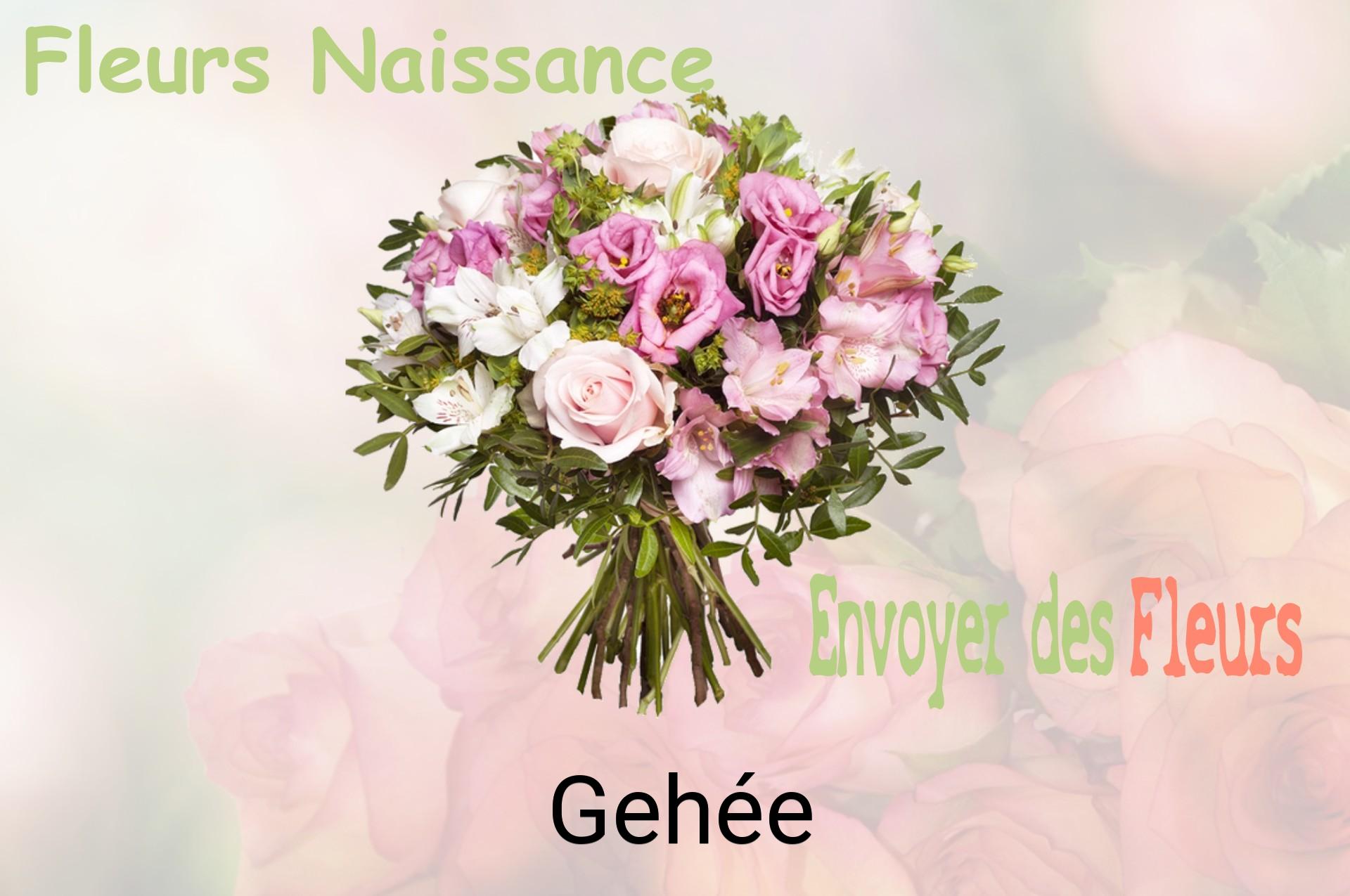 Bouquet de fleurs de naissance livré à Gehée